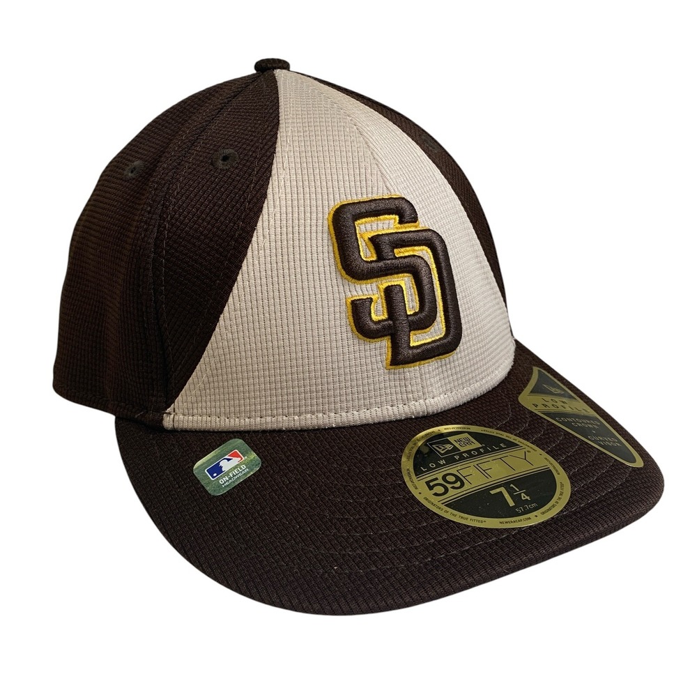 New Era San Diego Padres Batting Practice Low Profile Brown 59FIFTY Hat 7 1/4
